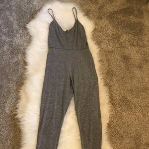 Knit grey romper